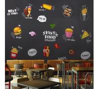XLMING Chalkboard Minimalist Food Pizza Cake 3D Wallpaper Luxury Home Dining Decor Paste Sofa Living Room The Wall for Bedroom Mural-430cm×300cm