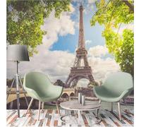 XLMING City Architecture Rivers Bridges Trees 3D Wallpaper Luxury Home Dining Decor Paste Sofa Living Room The Wall for Bedroom Mural-300cm×210cm