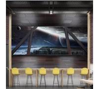 XLMING Cosmos Spaceship Planet Expansion Space 3D Wallpaper Luxury Home Dining Decor Paste Sofa Living Room The Wall for Bedroom Mural-350cm×256cm