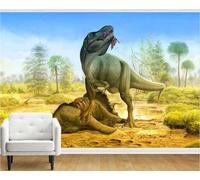 XLMING Cosy Beautiful Forest Waterhole Dinosaurs 3D Wallpaper Luxury Silk Study Dining Feature Sofa Grey Bedroom Living Room Tv Decorative Wall-150cm×105cm