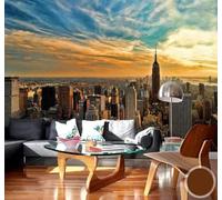 XLMING Creative Aesthetic Sunset Urban Architecture Landscape 3D Wallpaper Luxury Home Dining Decor Paste Sofa Living Room The Wall for Bedroom Mural-400cm×280cm