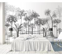 XLMING Creative Hand Drawn Three Dimensional Black and White Trees 3D Wallpaper Luxury Home Dining Decor Paste Sofa Living Room The Wall for Bedroom Mural-430cm×300cm