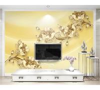 XLMING Creative Minimalist Three Dimensional Flowers Art 3D Wallpaper Luxury Home Dining Decor Paste Sofa Living Room The Wall for Bedroom Mural-250cm×170cm