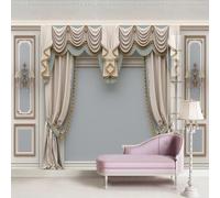 XLMING Creative Three Dimensional Architecture Curtains Individuality 3D Wallpaper Luxury Home Dining Decor Paste Sofa Living Room The Wall for Bedroom Mural-350cm×256cm