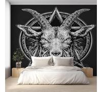 XLMING Creative Three Dimensional Black and White Stars Sheep 3D Wallpaper Luxury Home Dining Decor Paste Sofa Living Room The Wall for Bedroom Mural-350cm×256cm
