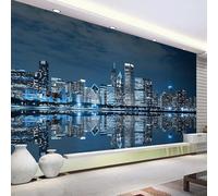 XLMING Creative Three Dimensional City Architecture Reflection 3D Wallpaper Luxury Home Dining Decor Paste Sofa Living Room The Wall for Bedroom Mural-150cm×105cm