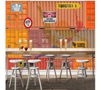 XLMING Creative Three Dimensional Colourful Geometric Individuality 3D Wallpaper Luxury Home Dining Decor Paste Sofa Living Room The Wall for Bedroom Mural-350cm×256cm