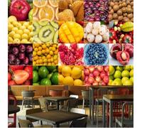 XLMING Creative Three Dimensional Minimalist Colourful Fruit 3D Wallpaper Luxury Home Dining Decor Paste Sofa Living Room The Wall for Bedroom Mural-300cm×210cm