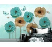XLMING Creative Three Dimensional Minimalist Floral Butterfly 3D Wallpaper Luxury Home Dining Decor Paste Sofa Living Room The Wall for Bedroom Mural-300cm×210cm