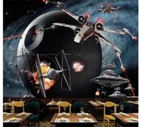 XLMING Creative Three Dimensional Spaceship Aeroplane Starry Sky 3D Wallpaper Luxury Home Dining Decor Paste Sofa Living Room The Wall for Bedroom Mural-300cm×210cm