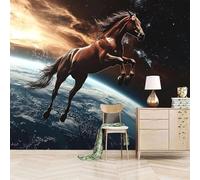 XLMING Creative Three Dimensional Starry Sky Horse Animal 3D Wallpaper Luxury Home Dining Decor Paste Sofa Living Room The Wall for Bedroom Mural-430cm×300cm