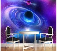 XLMING Creative Three Dimensional Starry Sky Planets Art 3D Wallpaper Luxury Home Dining Decor Paste Sofa Living Room The Wall for Bedroom Mural-300cm×210cm