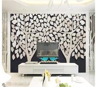XLMING Creative Three Dimensional Trees Art Individuality 3D Wallpaper Premium Textured Silk Study Dining Living Room Bedroom Sofa TV Wall Easy Install-200cm×140cm