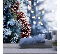 XLMING Creative Three Dimensional Winter Trees Snowy Landscape 3D Wallpaper Luxury Home Dining Decor Paste Sofa Living Room The Wall for Bedroom Mural-400cm×280cm