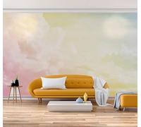 XLMING Dreamlike Minimalist Beautiful Colourful Clouds 3D Wallpaper Premium Textured Silk Study Dining Living Room Bedroom Sofa TV Wall Easy Install-200cm×140cm