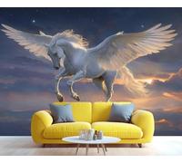 XLMING Dreamlike Starry Sky Sunset Animals Horses 3D Wallpaper Luxury Home Dining Decor Paste Sofa Living Room The Wall for Bedroom Mural-250cm×170cm