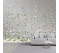 XLMING Elegant Greenery Plants Flowers Birds 3D Wallpaper Luxury Home Dining Decor Paste Sofa Living Room The Wall for Bedroom Mural-150cm×105cm