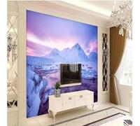 XLMING Ethereal Sky Snow Capped Mountains Rivers Landscape 3D Wallpaper Luxury Home Dining Decor Paste Sofa Living Room The Wall for Bedroom Mural-350cm×256cm