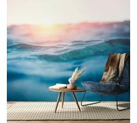 XLMING Ethereal Sunrise Three Dimensional Blue Lake 3D Wallpaper Luxury Home Dining Decor Paste Sofa Living Room The Wall for Bedroom Mural-250cm×170cm