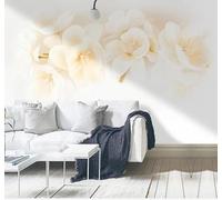 XLMING Exquisite Three Dimensional Beautiful Pink Peach Blossoms 3D Wallpaper Luxury Silk Study Dining Feature Sofa Grey Bedroom Living Room Tv Decorative Wall-250cm×170cm