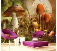 XLMING Fantasy Cartoon Trees Forest Nature Landscape 3D Wallpaper Silky Texture Home Study Office Grey Dining Room Sofa Bedroom Living Room TV Backdrop-350cm×256cm