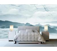XLMING Forest Sky Clouds Mountains Faux Marble 3D Wallpaper Luxury Home Dining Decor Paste Sofa Living Room The Wall for Bedroom Mural-430cm×300cm