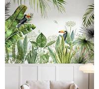 XLMING Fresh Banana Leaf Bird and Flower Garden 3D Wallpaper Luxury Home Dining Decor Paste Sofa Living Room The Wall for Bedroom Mural-250cm×170cm
