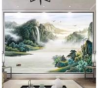 XLMING Fresh Beautiful Ink Wash Landscape Scenery 3D Wallpaper Luxury Home Dining Decor Paste Sofa Living Room The Wall for Bedroom Mural-200cm×140cm