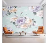 XLMING Fresh Elegant Three Dimensional Colourful Flowers 3D Wallpaper Luxury Home Dining Decor Paste Sofa Living Room The Wall for Bedroom Mural-300cm×210cm