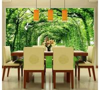 XLMING Fresh Green Trees Lawn Corridor Sense of Space 3D Wallpaper Luxury Home Dining Decor Paste Sofa Living Room The Wall for Bedroom Mural-400cm×280cm