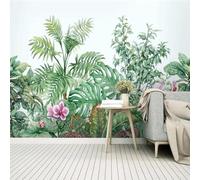 XLMING Fresh Greenery Pink Flowers 3D Wallpaper Luxury Home Dining Decor Paste Sofa Living Room The Wall for Bedroom Mural-250cm×170cm