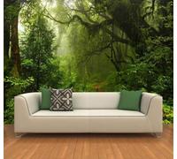XLMING Fresh Three Dimensional Green Jungle Scenery 3D Wallpaper Luxury Home Dining Decor Paste Sofa Living Room The Wall for Bedroom Mural-300cm×210cm