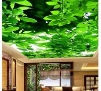 XLMING Fresh Three Dimensional Green Plants Leaves 3D Wallpaper Luxury Home Dining Decor Paste Sofa Living Room The Wall for Bedroom Mural-430cm×300cm