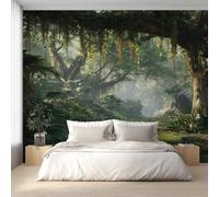 XLMING Fresh Three Dimensional Minimalist Green Forest 3D Wallpaper Luxury Home Dining Decor Paste Sofa Living Room The Wall for Bedroom Mural-150cm×105cm