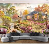 XLMING Gardens Forests Plants Birds Architecture 3D Wallpaper Luxury Home Dining Decor Paste Sofa Living Room The Wall for Bedroom Mural-300cm×210cm