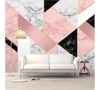 XLMING Geometric Simple Pink Marble Art 3D Wallpaper Home Study Office Grey Dining Room Sofa Bedroom Living Room TV Backdrop-150cm×105cm