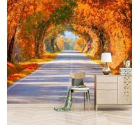 XLMING Gold Groves Streets Space Extension 3D Wallpaper Luxury Silk Study Dining Feature Sofa Grey Bedroom Living Room Tv Decorative Wall-250cm×170cm