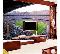 XLMING Green Large Open Air Football Pitch 3D Wallpaper Luxury Home Dining Decor Paste Sofa Living Room The Wall for Bedroom Mural-150cm×105cm