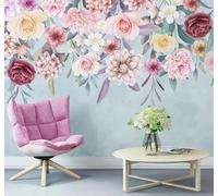 XLMING Hand Drawn Cosy Beautiful Pastoral Flowers 3D Wallpaper Luxury Home Dining Decor Paste Sofa Living Room The Wall for Bedroom Mural-150cm×105cm