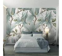 XLMING Hand Drawn Three Dimensional Branches Magnolia Flowers Art 3D Wallpaper Luxury Home Dining Decor Paste Sofa Living Room The Wall for Bedroom Mural-250cm×170cm