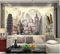 XLMING Hand Painted Architecture Geometric Circular White Clouds 3D Wallpaper Luxury Silk Study Dining Feature Sofa Grey Bedroom Living Room Tv Decorative Wall-250cm×170cm
