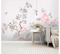 XLMING Hand Painted Exquisite Elegant Floral and Bird Art 3D Wallpaper Luxury Home Dining Decor Paste Sofa Living Room The Wall for Bedroom Mural-150cm×105cm