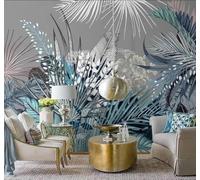 XLMING Hand Painted Vintage Plants Flowers Palm Leaves 3D Wallpaper Luxury Home Dining Decor Paste Sofa Living Room The Wall for Bedroom Mural-250cm×170cm