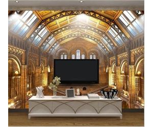 XLMING Luxurious Golden Palace Architecture Art 3D Wallpaper Luxury Home Dining Decor Paste Sofa Living Room The Wall for Bedroom Mural-150cm×105cm