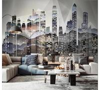 XLMING Minimalist Abstract Ink Urban Architecture Patterns 3D Wallpaper Luxury Home Dining Decor Paste Sofa Living Room The Wall for Bedroom Mural-300cm×210cm