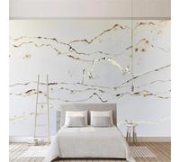 XLMING Minimalist Art Retro Abstract Golden Mountain 3D Wallpaper Luxury Home Dining Decor Paste Sofa Living Room The Wall for Bedroom Mural-400cm×280cm