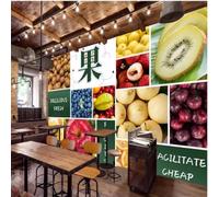 XLMING Minimalist Colourful Fruit Creative Individuality 3D Wallpaper Luxury Home Dining Decor Paste Sofa Living Room The Wall for Bedroom Mural-300cm×210cm