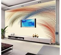 XLMING Minimalist Elegant Colourful Feathers Art 3D Wallpaper Luxury Home Dining Decor Paste Sofa Living Room The Wall for Bedroom Mural-300cm×210cm