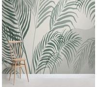 XLMING Minimalist Fresh Botanical Green Palm Leaves 3D Wallpaper Luxury Home Dining Decor Paste Sofa Living Room The Wall for Bedroom Mural-150cm×105cm