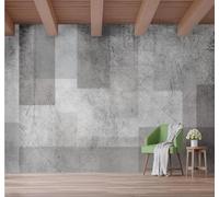 XLMING Minimalist Individuality Abstract Grey Geometric 3D Wallpaper Premium Textured Silk Study Dining Living Room Bedroom Sofa TV Wall Easy Install-200cm×140cm
